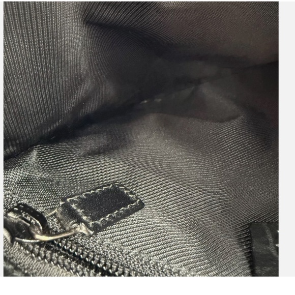 GUCCI GG Web Monogram Black Canvas Crossbody Bag - Picture 8 of 14